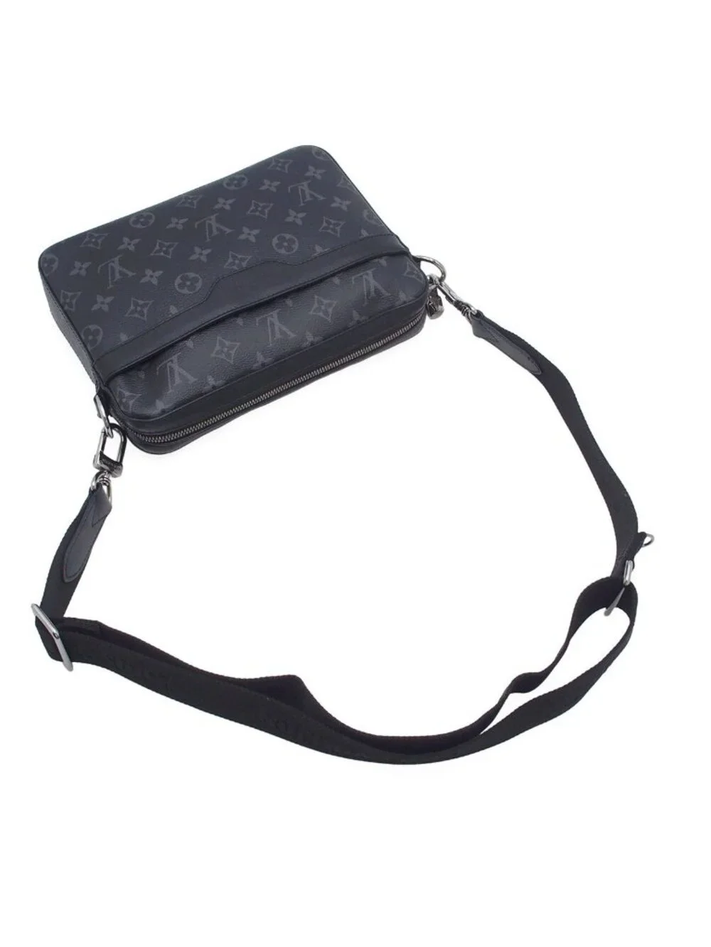 Louis Vuitton Trio Messenger Black Monogram Eclipse Shoulder Bag